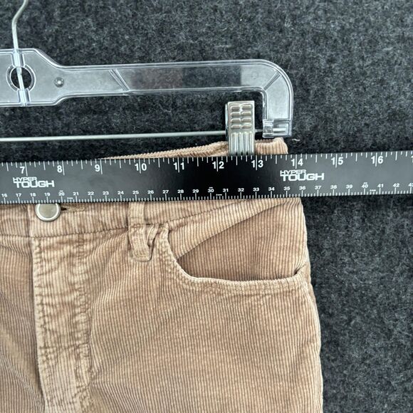 Good American Classic Slim Pants Women's 6/28 Beige Corduroy Bootcut Flare - Picture 9 of 12